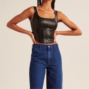 Abicrombie leather tank
